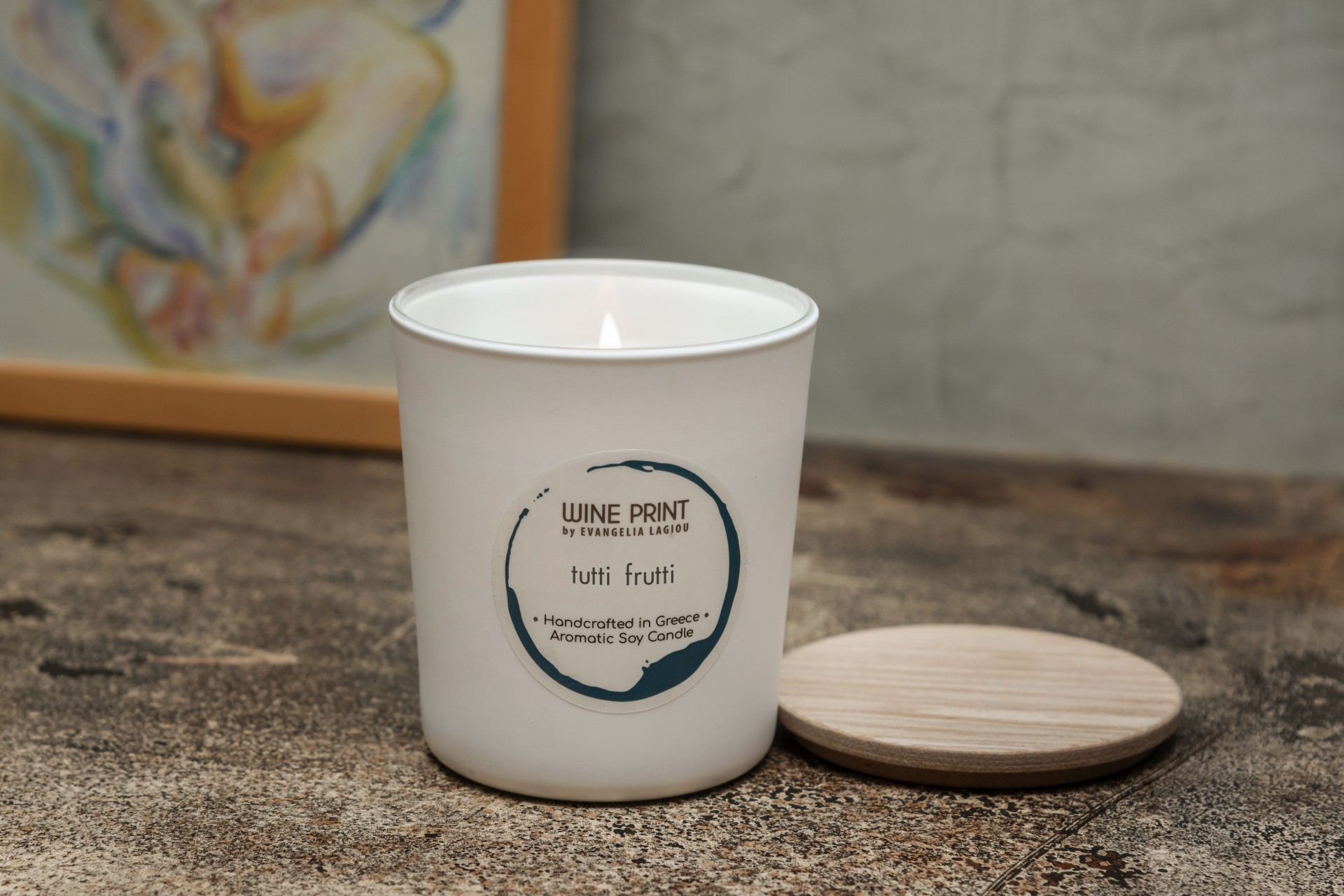 Tutti Frutti White ceramic cup